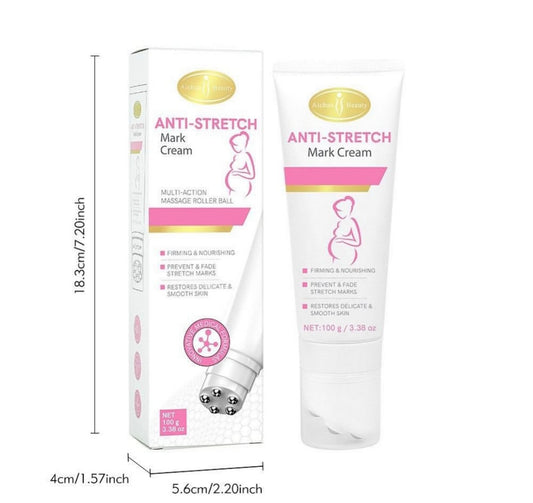 Crema Antiestrías Con Masajeador Roller