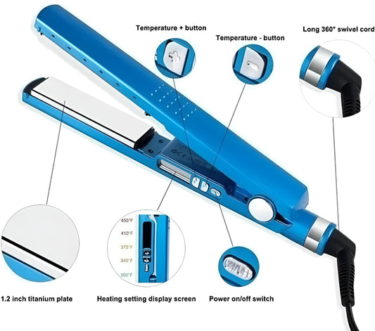 Plancha de Cabello Nano Titanium 450 °c