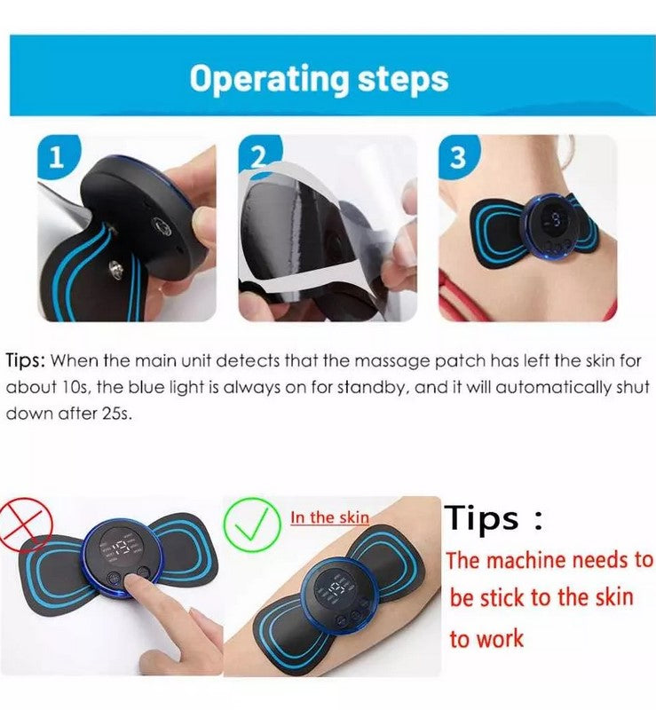 Mini Masajeador Eléctrico Estimulador