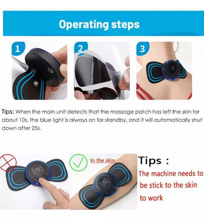 Mini Masajeador Eléctrico Estimulador