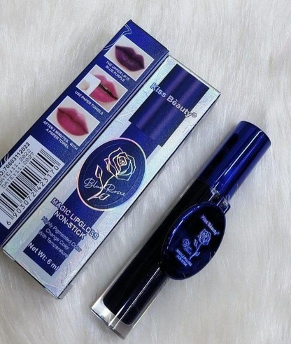Labial Mágico Azul que Cambia de Color