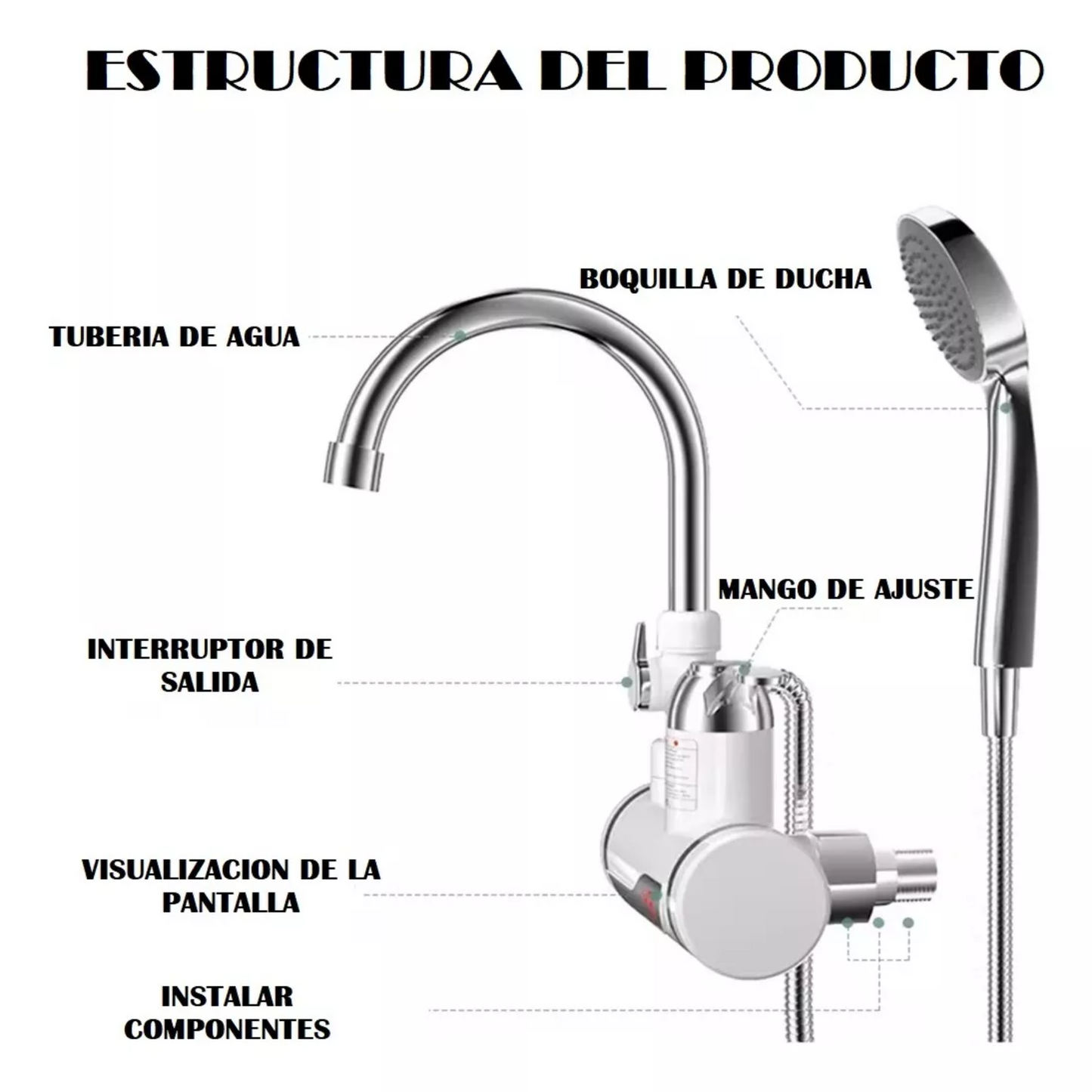 grifo de agua caliente