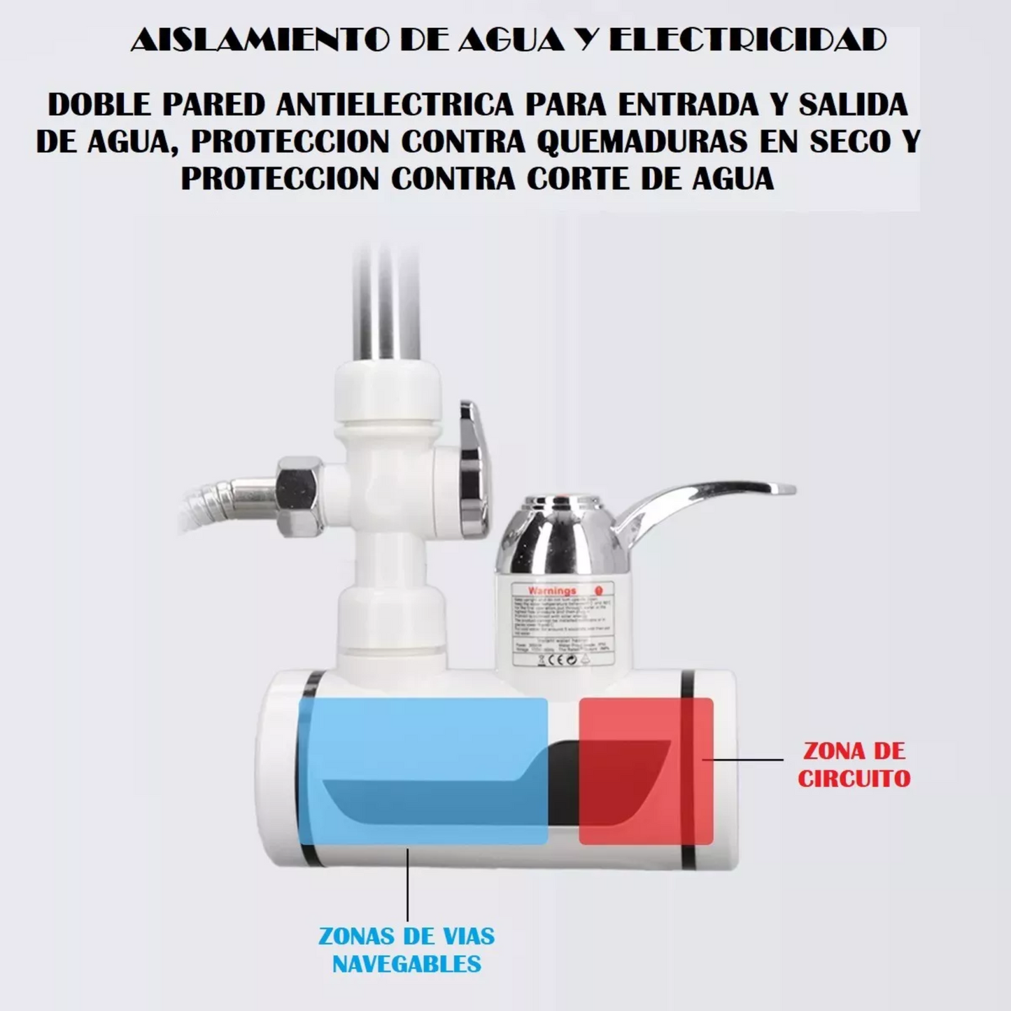 grifo de agua caliente