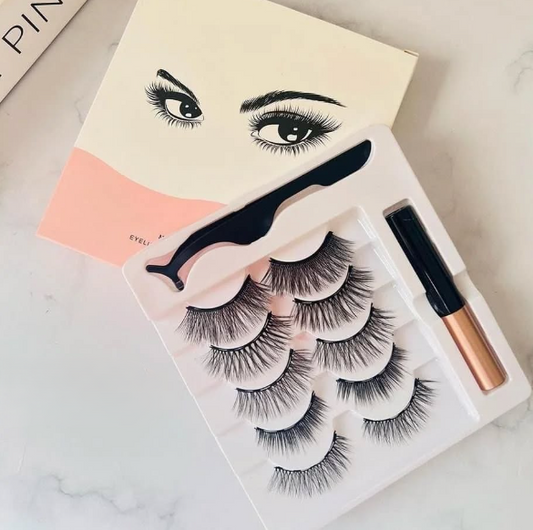 Set con 5 Pestañas Magnéticas