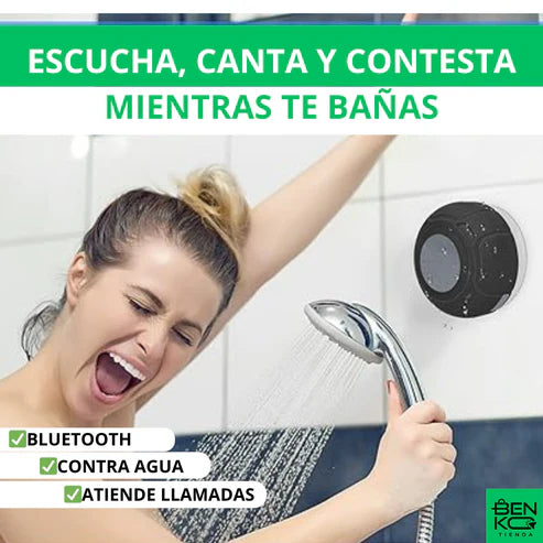 Parlante para ducha con Bluetooth