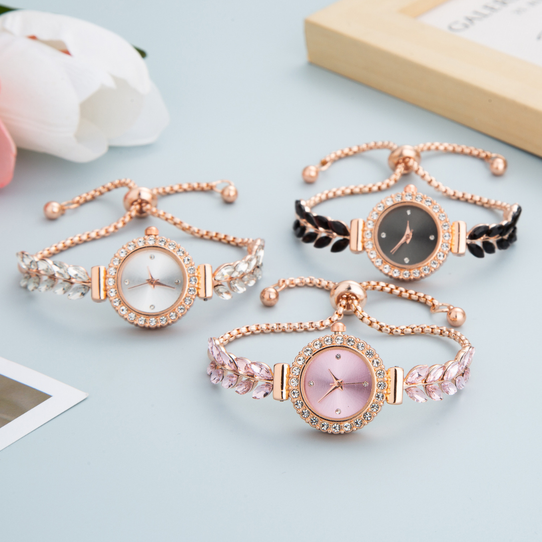 Set Reloj De Lujo Dama +Pulsera