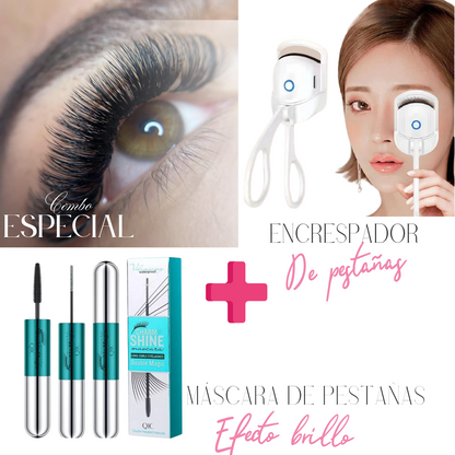 Encrespador Pestañas+ Máscara Qic