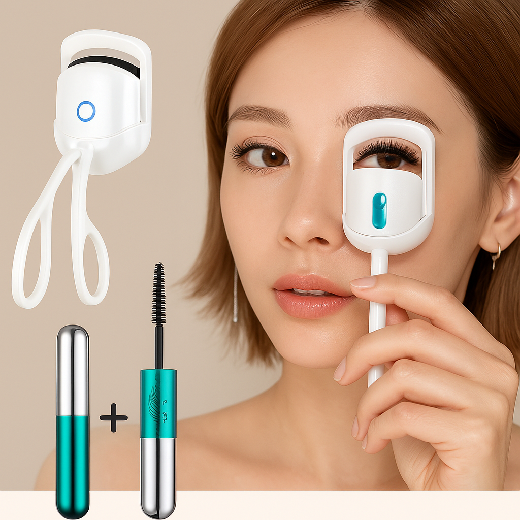 Encrespador Pestañas+ Máscara Qic