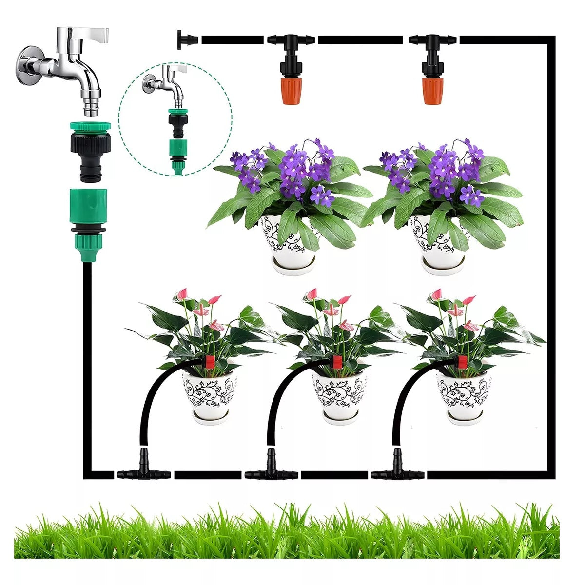 Kit Riego Automático Goteo 10 Metros