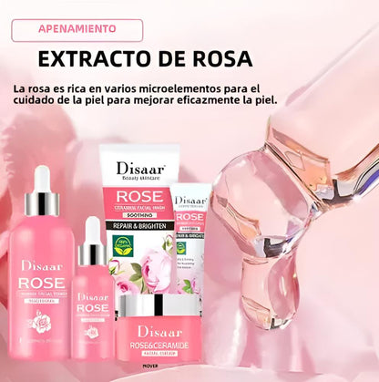Kit Facial Disaar Rose Ceramide 5 Piezas