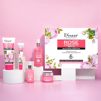 Kit Facial Disaar Rose Ceramide 5 Piezas