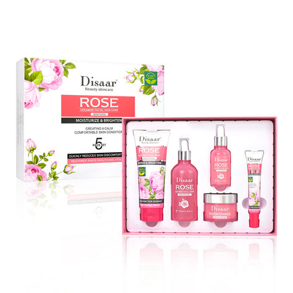 Kit Facial Disaar Rose Ceramide 5 Piezas