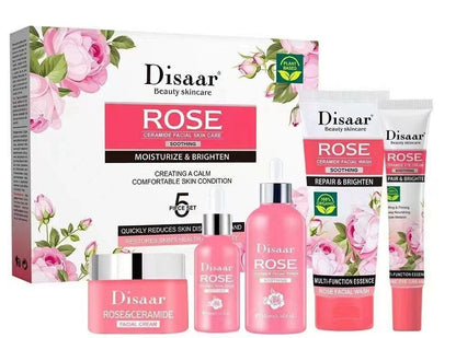 Kit Facial Disaar Rose Ceramide 5 Piezas