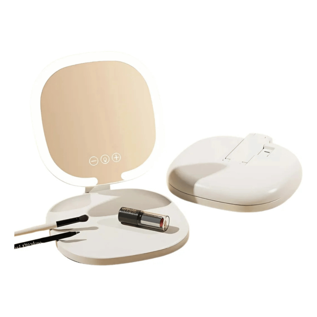 Espejo Luz LED Plegable Portátil