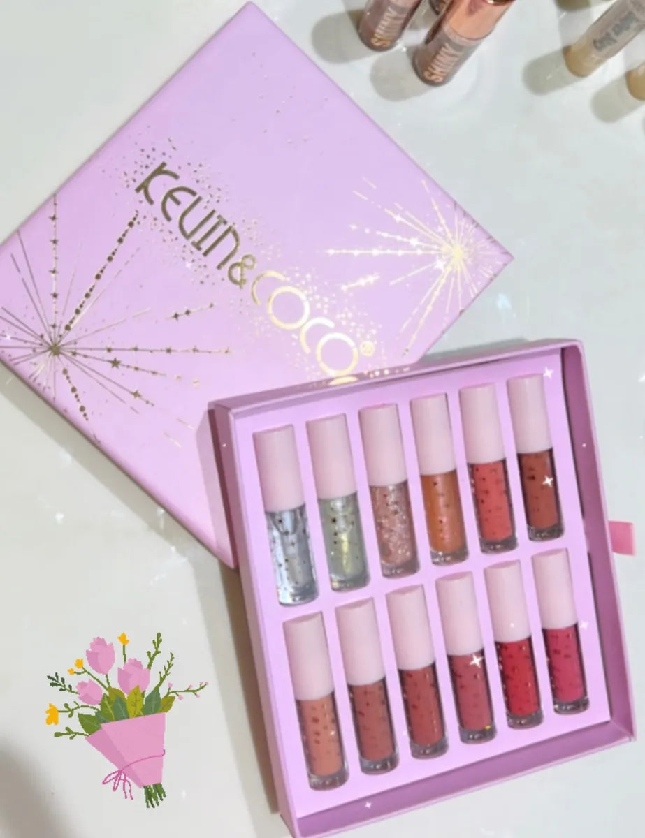 Set de 12 Labiales Lip Gloss