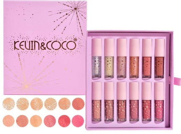 Set de 12 Labiales Lip Gloss