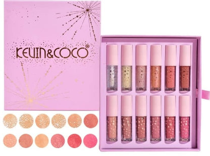 Set de 12 Labiales Lip Gloss