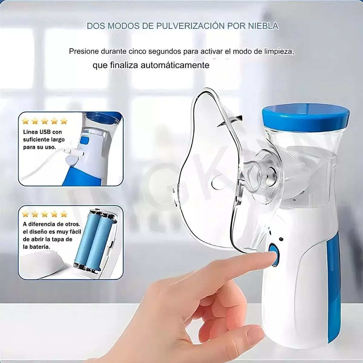 Nebulizador Portátil Niños Y Adultos