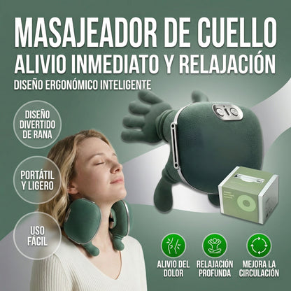 M - Masajeador Cervical de manos verdes