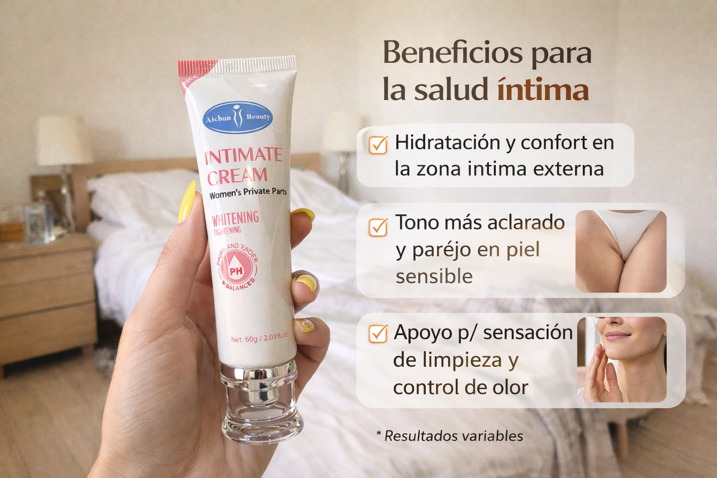 Crema Íntima Mujer 60g pH Balanceado Hid