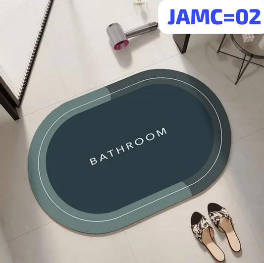 Alfombra ovalada absorbente agua