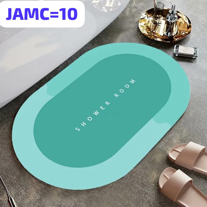 Alfombra ovalada absorbente agua