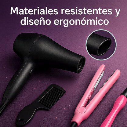 Kit Secado Alisado Cabello Y Manicura