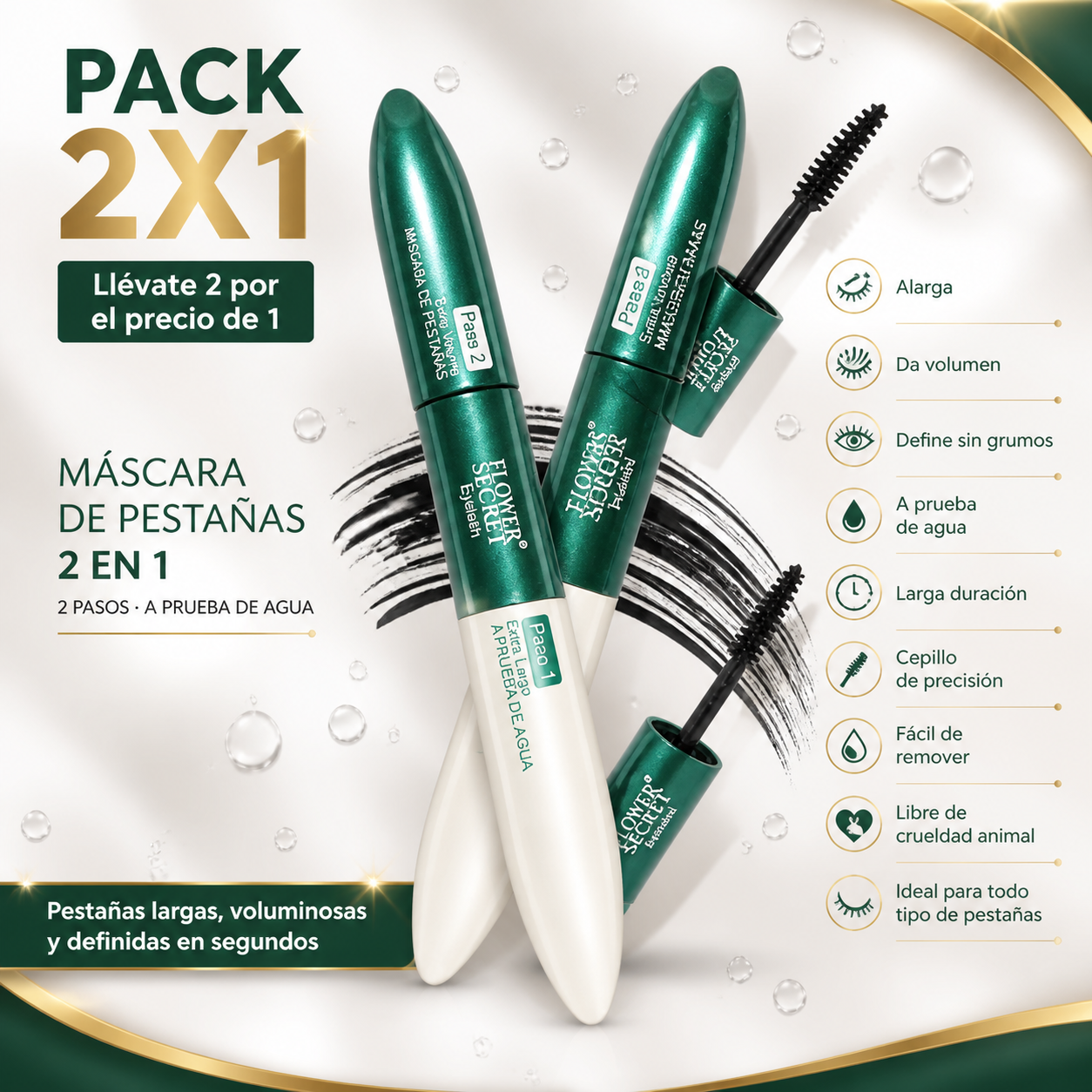 Máscara de Pestañas 2X1