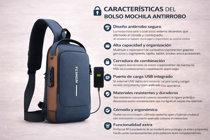 Bolso Mochila Antirobo