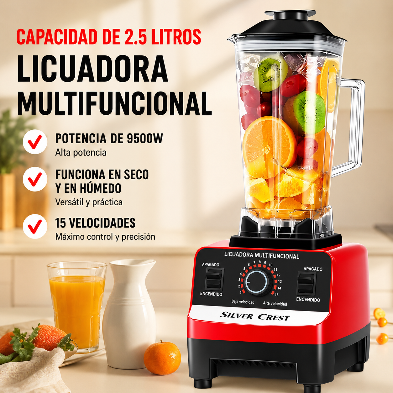 Licuadora Profesional 2 Litros