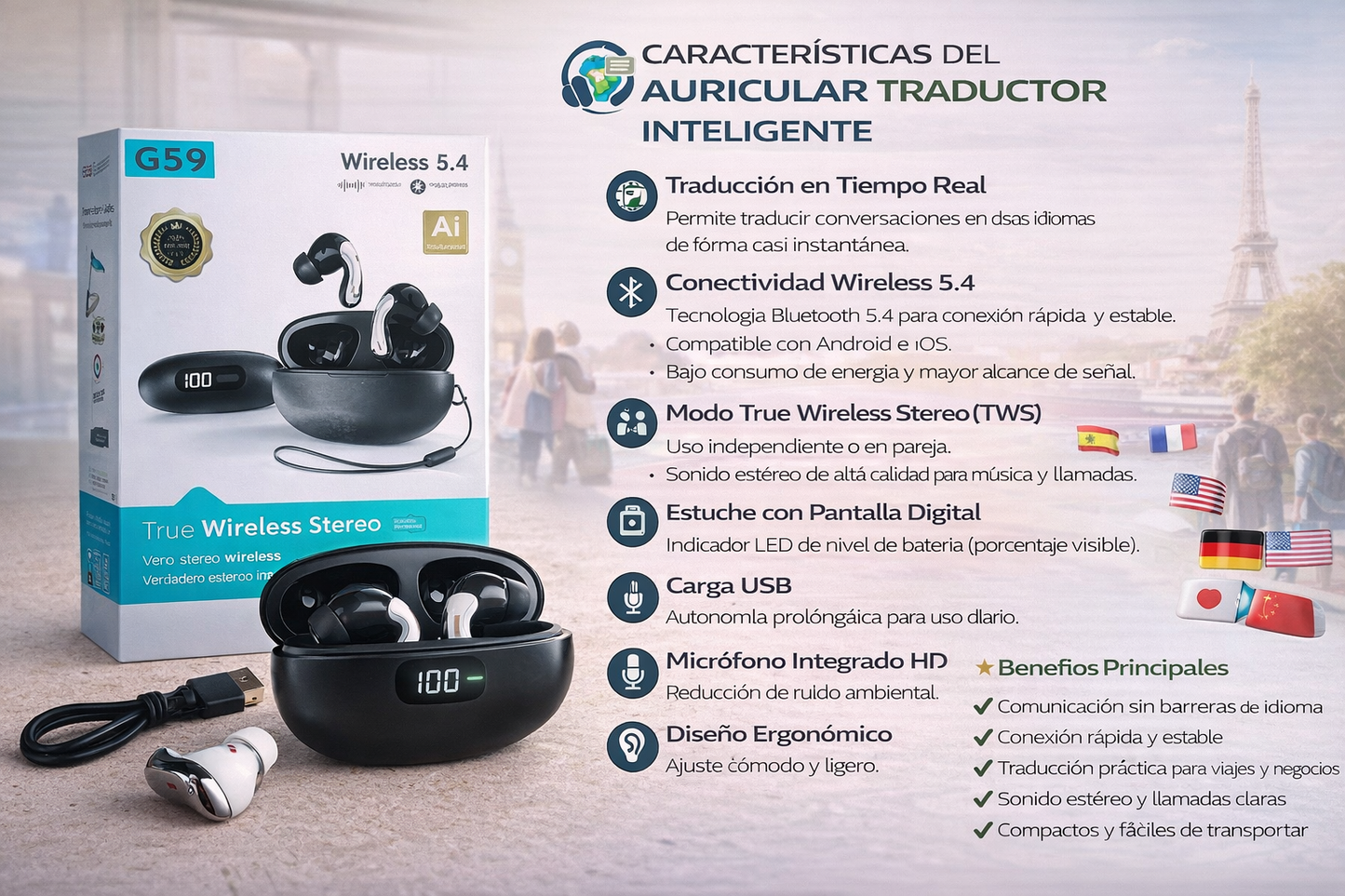 Auriculares Inalámbricos G59