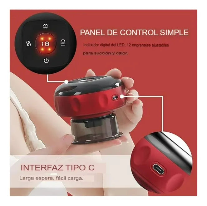 Ventosa masajeadora  eléctrica celulitis