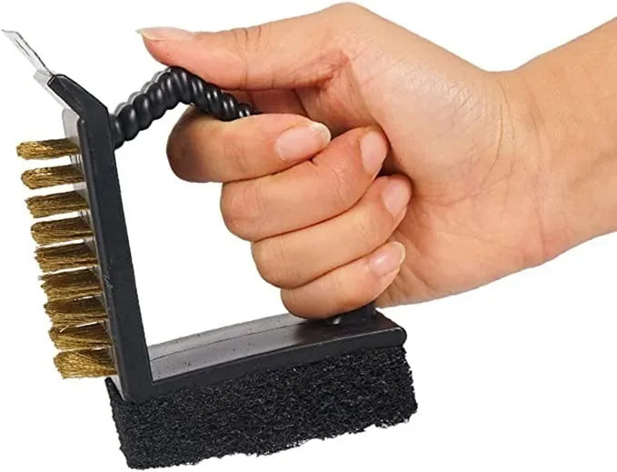 pack 3 Cepillos Para Parrilla 3 en 1