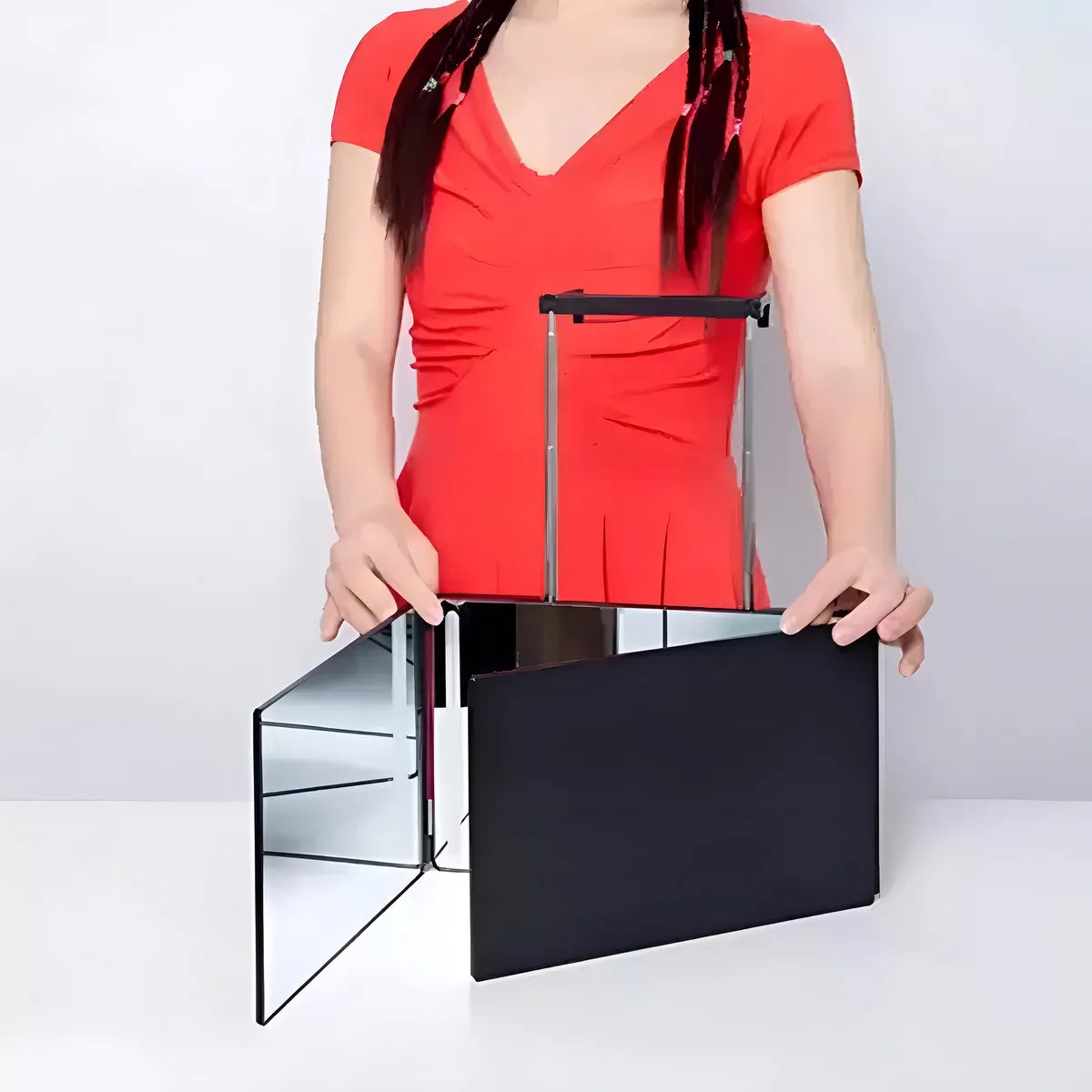 Espejo de 3 Vías de Corte de Pelo