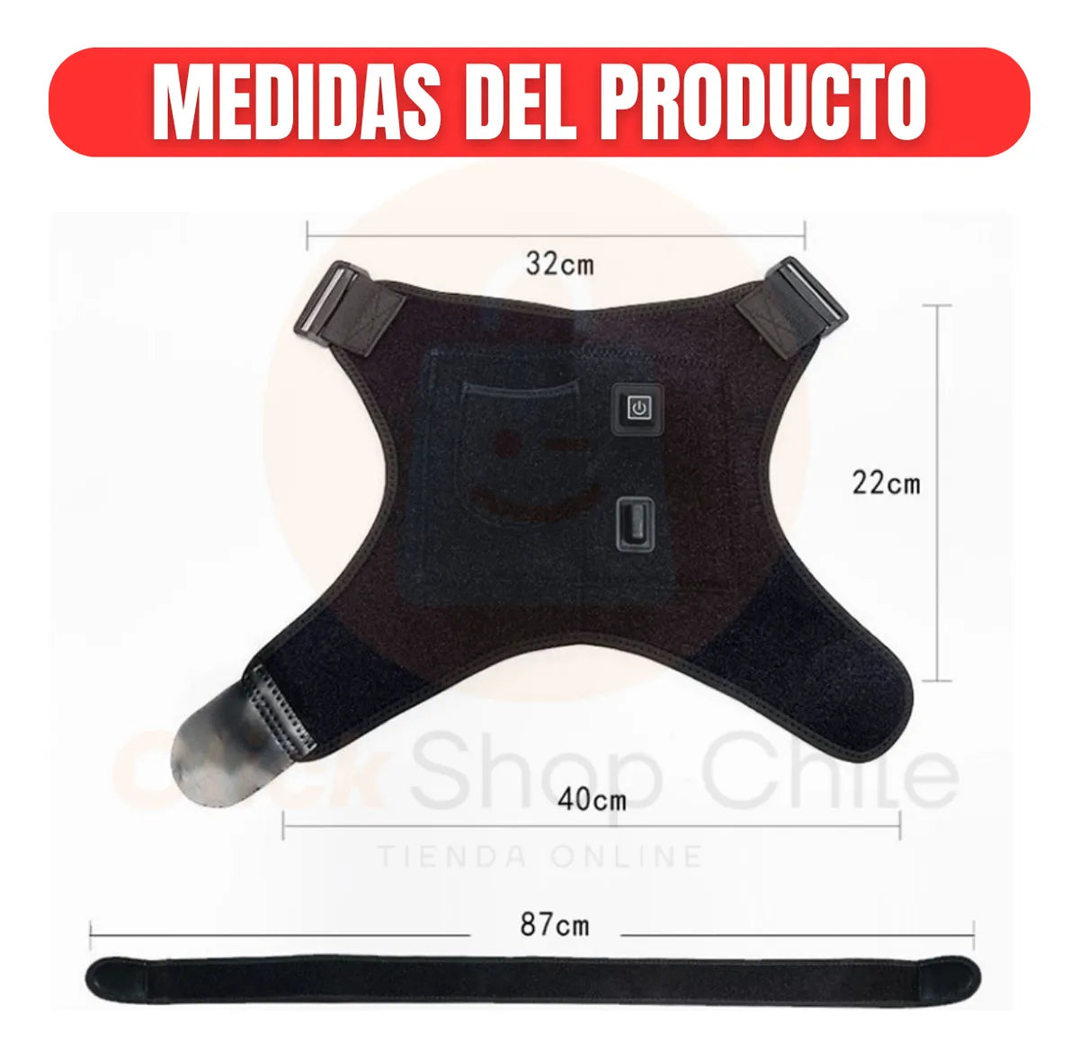 Hombrera térmica 3 niveles de calor