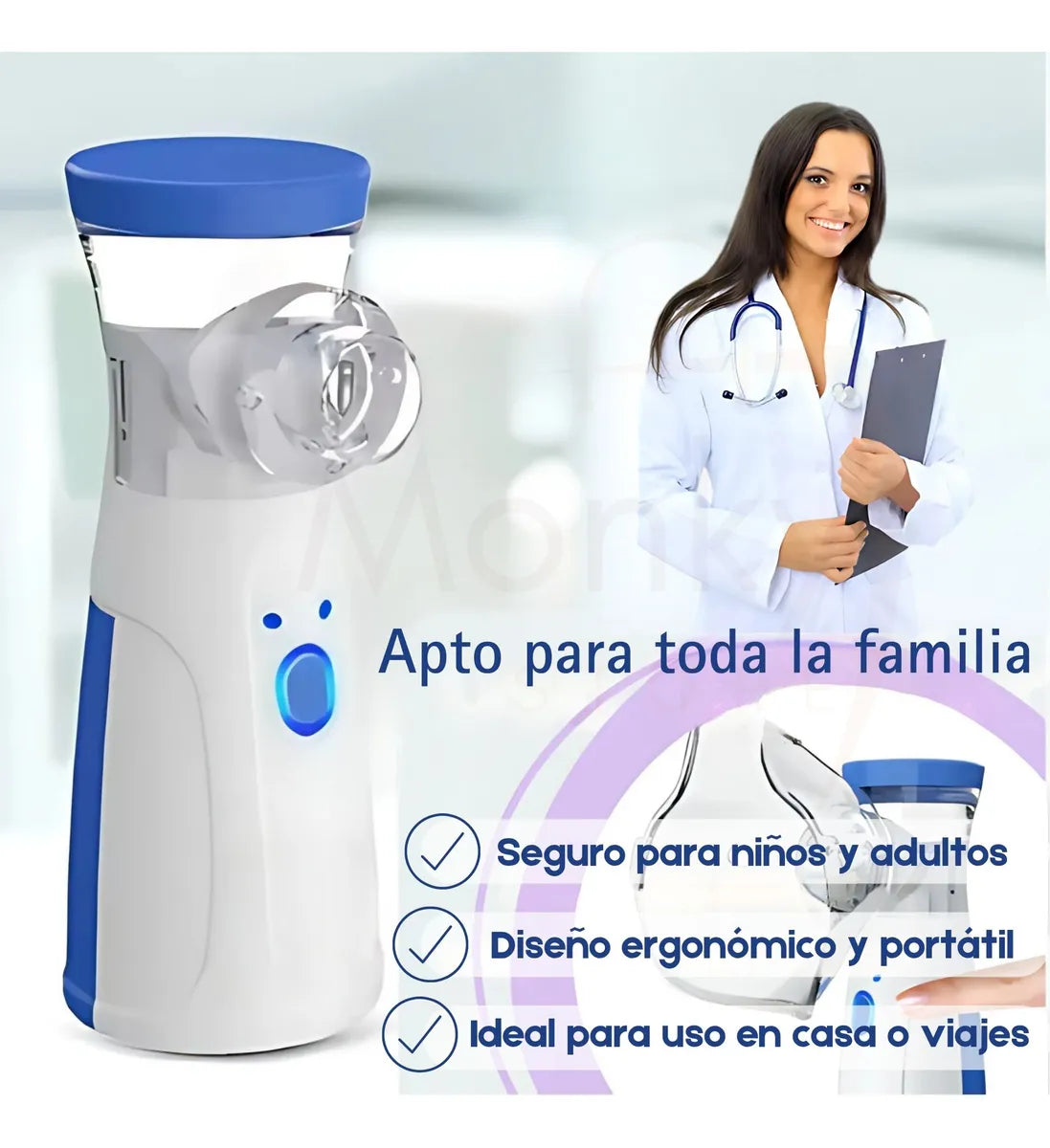 Nebulizador Portátil Niños Adultos