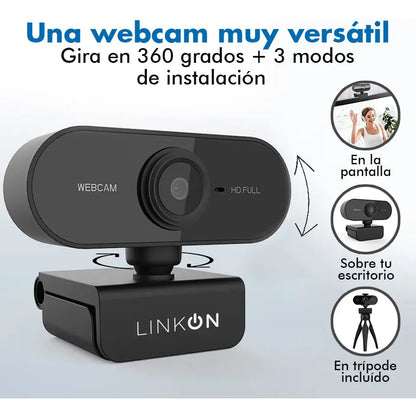 Webcam Camara Web Fullhd 1080p