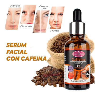 Serum Facial De Cafeina Hidratante Piel