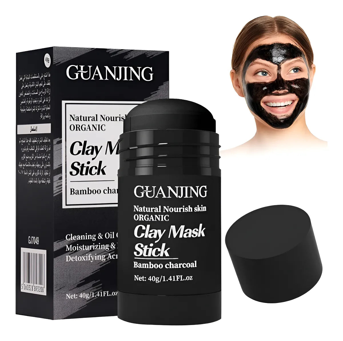 Mascarilla facial en barra carbon