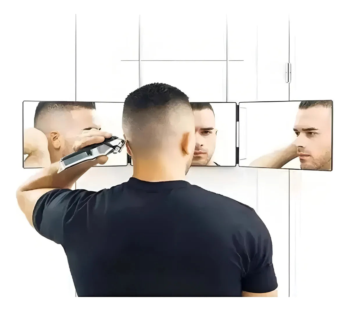 Espejo de 3 Vías de Corte de Pelo