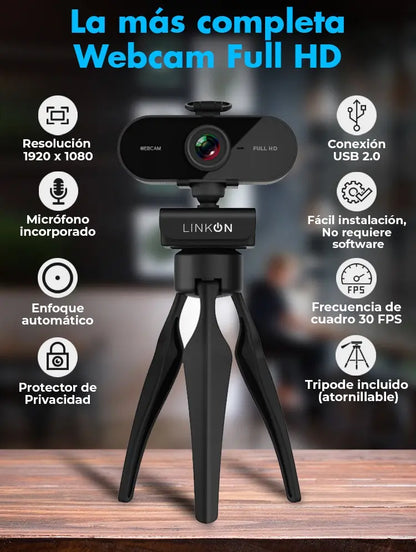 Webcam Camara Web Fullhd 1080p