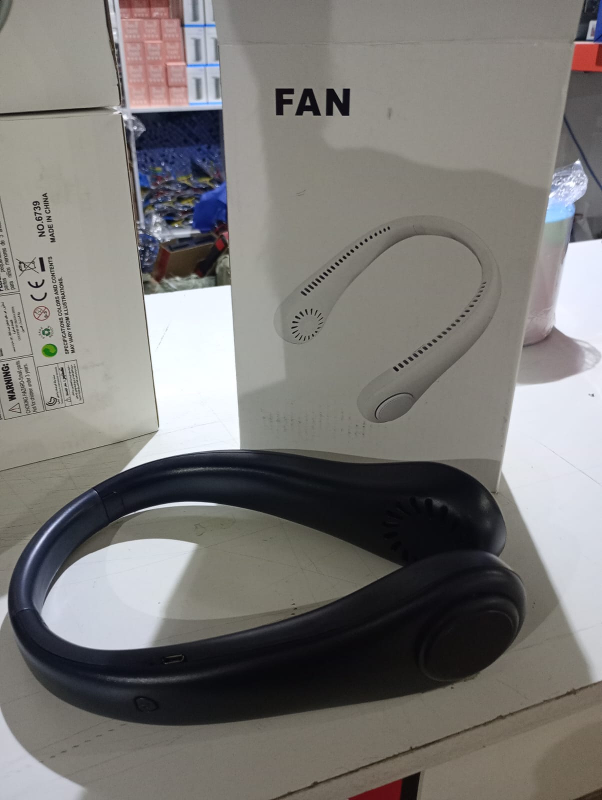 Ventilador de Cuello Portátil Recargable