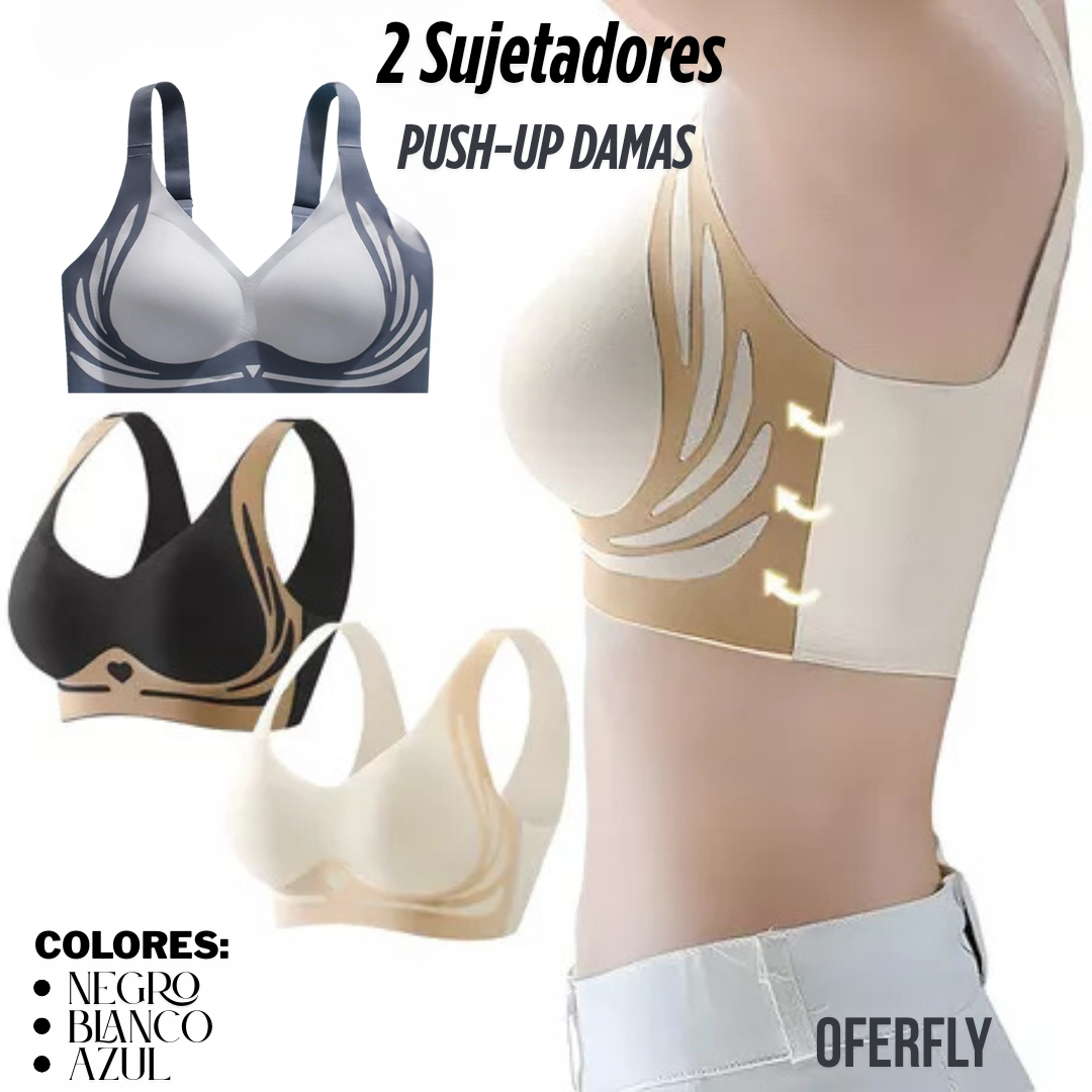 2 Sujetadores Push-up  Antiflacidez